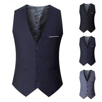 For Business Kleidung Herren Anzug Weste Daily Fashion Street Retro Einfarbig