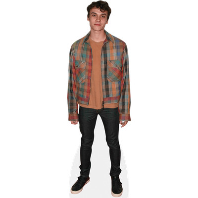 Benjamin Wadsworth (karierte Jacke) lebensgroßer Ausschnitt