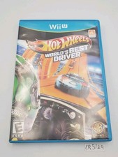 Hot Wheels: World's Best Driver Nintendo Wii U 2013 w/ Manual - VERY GOOD