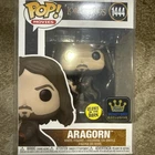 Funko POP! Movies Lord of the Rings ARAGORN #1444 Exclusive GLOW w/Box Protector