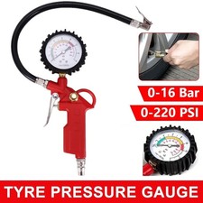 Druckluft Reifenfüller Geeicht Reifenfüllpistole Manometer Luftdruckprüfer 16Bar