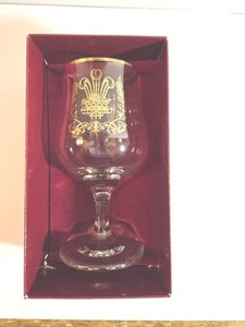 Prince Charles & Lady Princess Diana Gilt Royal Wedding Goblet by DEMA 1981
