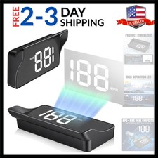 Heads up Display for Cars, USB Plug Digital GPS HUD Speedometer with HD Large...