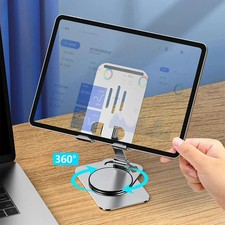 Metal 360 Degree Rotating Mobile Phone Tablet Pc Stand Portable Foldable Stand