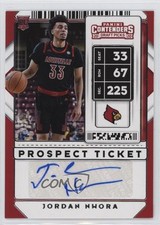 2020-21 Panini Contenders Draft Picks Prospect Ticket Jordan Nwora #83 Auto 5w5