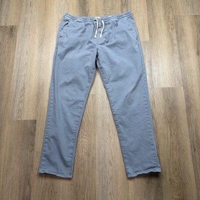 Marine Layer Jogger Pants Mens 2XL Gray Slim Fit Elastic Waist Drawstring Casual