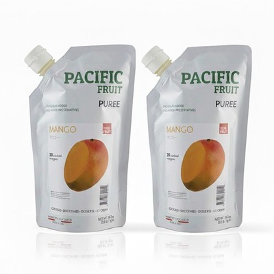 Pacific Fruit Püree Mango 2x 1kg Fruchtpüree für indisches Curry & Mango-Lassi