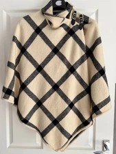 RARE Ralph Lauren 100% Lambs Wool Saft Cape Poncho Size S/M