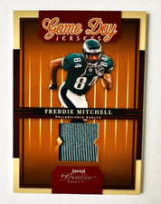 2005 Donruss Playoff Prestige Freddie Mitchell Game Used Jersey Card Eagles!