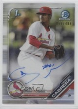 2019 Bowman Chrome Prospect Refractor 66/499 Genesis Cabrera #CPA-GCA Auto 4l3