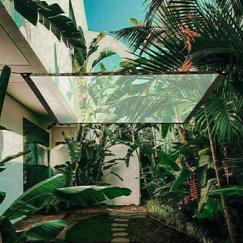 Lona Transparente Invernadero Lámina Transparente Exterior Grueso Claro Jardín caliente