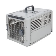 Sport Pet Designs 19" Collapsible Plastic Dog Kennel Gray XS