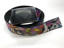 Buckle Down Looney Tunes Space Jam Web Belt Multicolor Mens OSFM Up To 42" 1 1/2