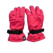 Columbia Youth Medium Waterproof Insulated Ski Snow Gloves Pink