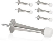 6 Pack Solid Rigid Door Stops Heavy Duty Door Stoppers Wall Protector with Tips