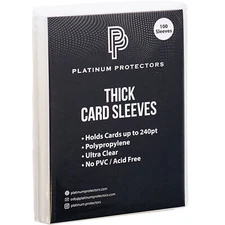 Thick Penny Sleeves for up to 240pt Thicker Cards Auto Jersey Patch Cards