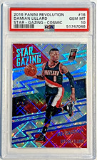 2016 PANINI REVOLUTION DAMIAN LILLARD /100 STAR GAZING COSMIC - PSA 10 GEM POP 1