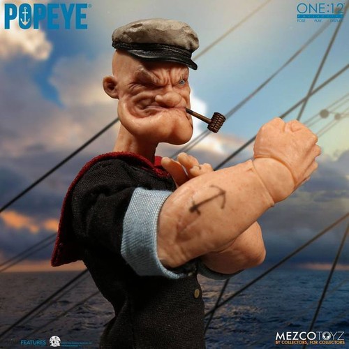 POPEYE - Braccio di Ferro - Popeye 1/12 Action Figure Mezco - Bild 4 von 14