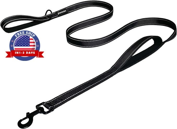 6Ft Heavy Duty Dog Leash with 2 Padded Handles for Large Dogs