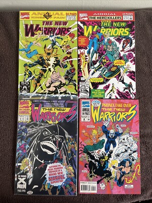 NEW WARRIORS Annual #1, 2, 3 & 4 (Marvel, 1991-1994) Lot of 4 Books!