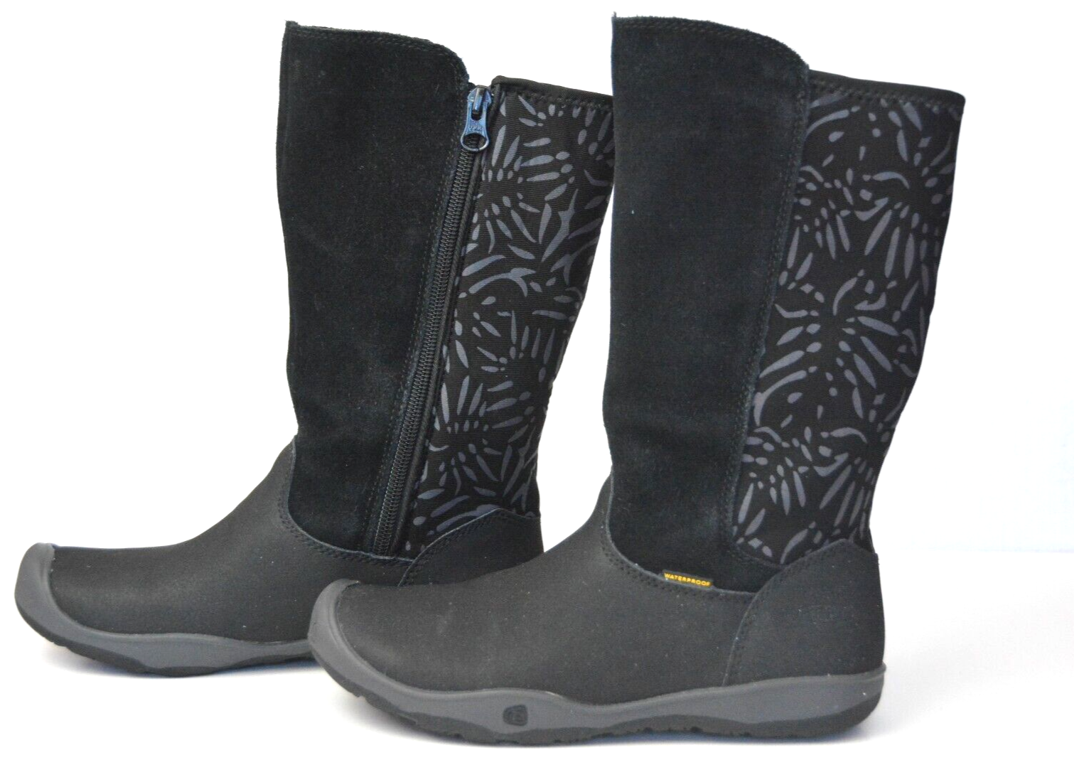 KEEN Moxie Stivali Alta Moda Impermeabili Stivali Neri per Ragazze Taglia 3