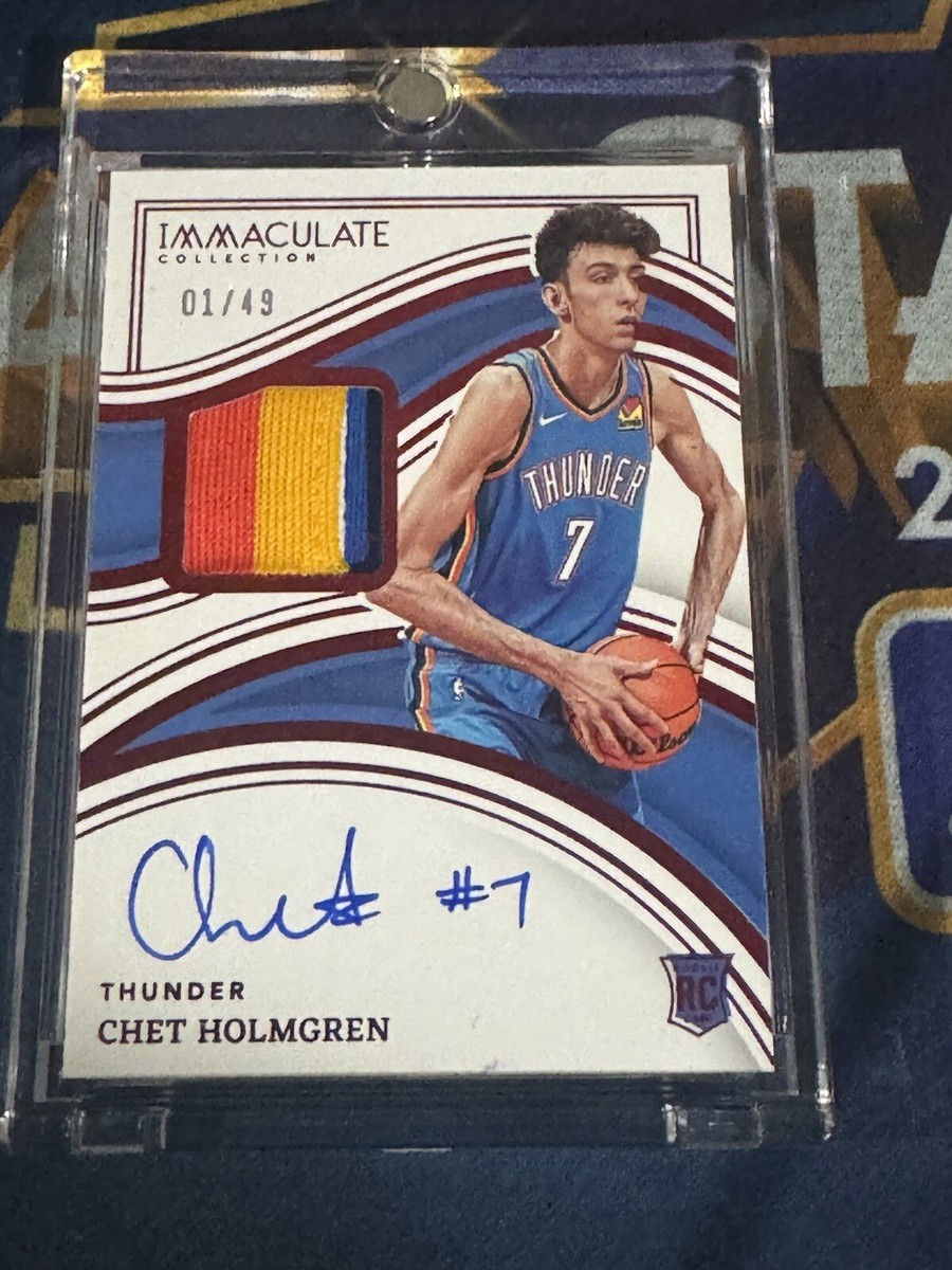 2023 Immaculate Chet holmgren Rpa /49 | eBay