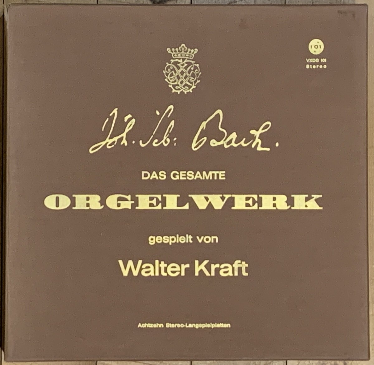 Bach Complete Organ Works Das Orgelwerk WALTER KRAFT Vox 18 Stereo
