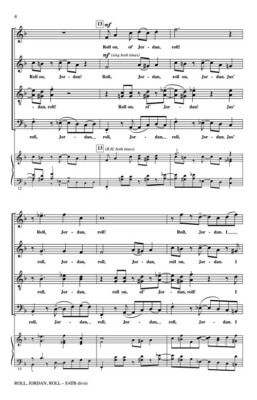 Roll, Jordan, Roll! SATB divisi a cappella African-American Spiri