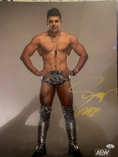 Sammy Guevara Signed 16x20 Photo AEW Spanish God JSA COA
