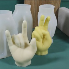 DIY Hand Candle Epoxy Resin Mold OK Gesture Aromatherapy Plaster Silicone Moulds