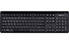 Amazon Basics 2.4GHz Wireless Keyboard Quiet and Compact US Layout QWERTY 