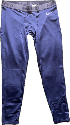 Nike Mens Pro Compression Dri-Fit Football Athletic Pants Navy Blue AT3131-419