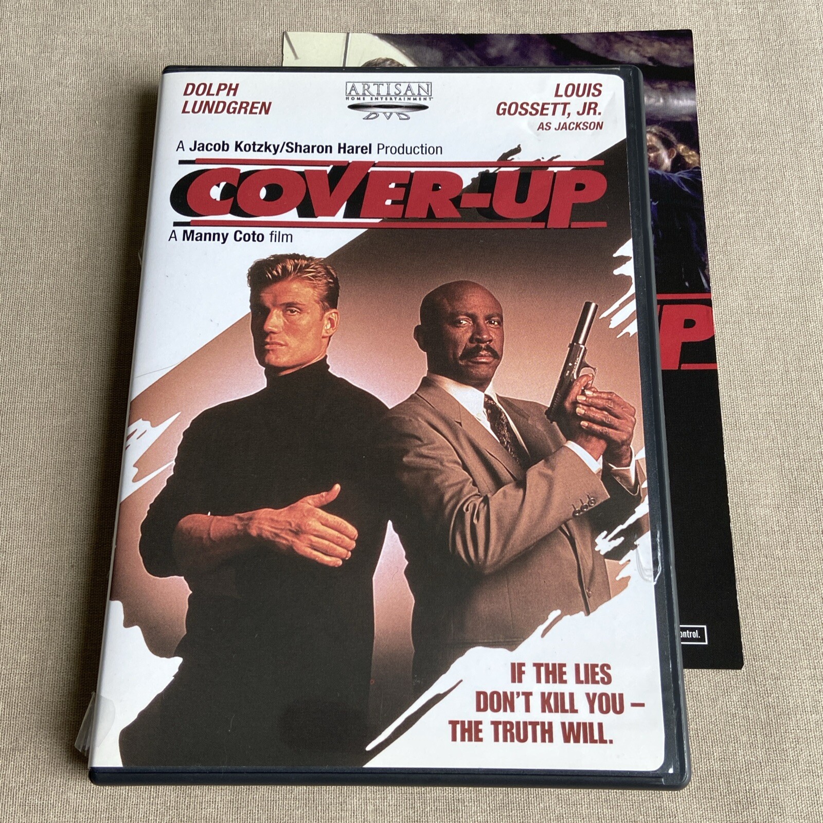 Cover-Up (DVD 1991 FS w/ Guide) Artisan Thriller Dolph Lundgren Louis Gossett Jr-image