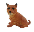Scotty Dog Scottish Terrier Hard Plastic Figurine Brown Mini Collectible Decor — photo 1