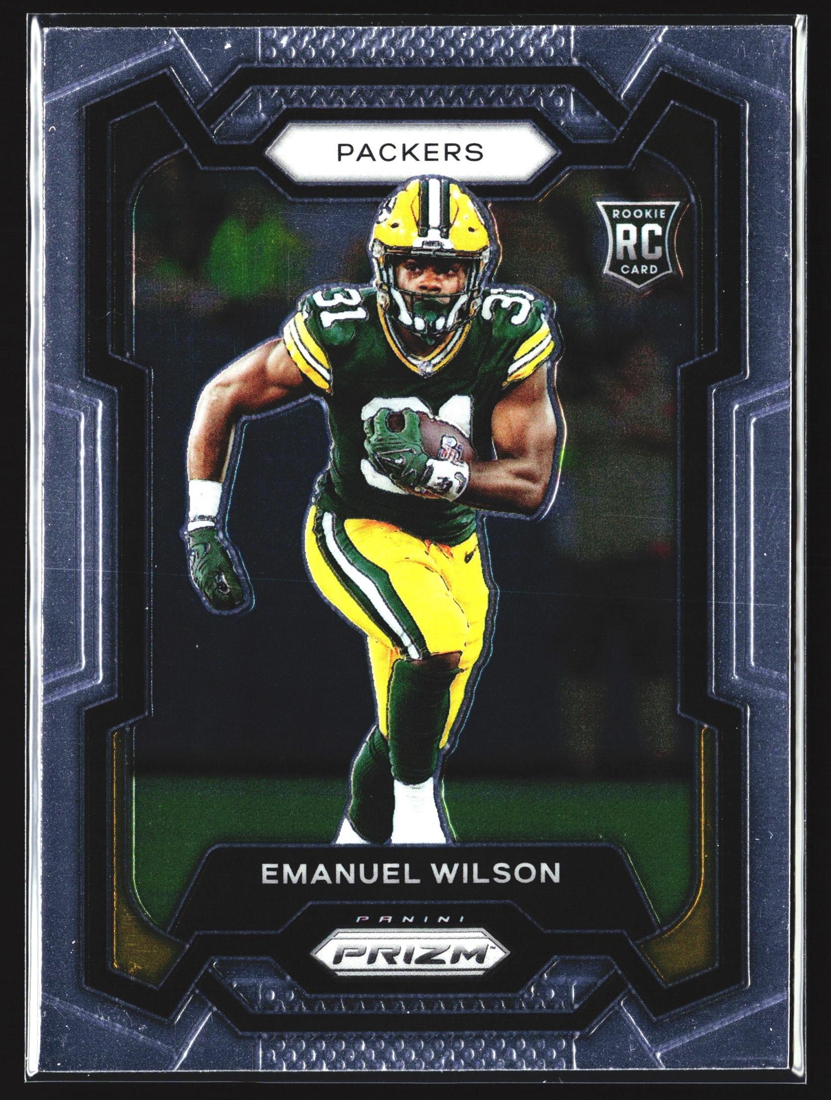 Emanuel Wilson Rookie 2023 Panini Prizm RC Green Bay Packers NFL Card No.335