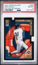 2000 Topps Gallery Gallery of Heroes GH9 Mike Piazza PSA 8 SP Insert Rare