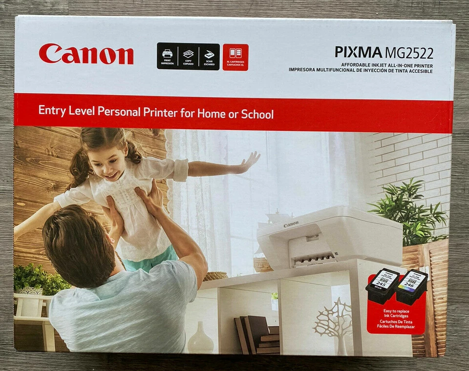 Canon Pixma MG2522 Wired All-in-One Inkjet Printer Scanner Copier Home/School/Of - Image 3 of 4