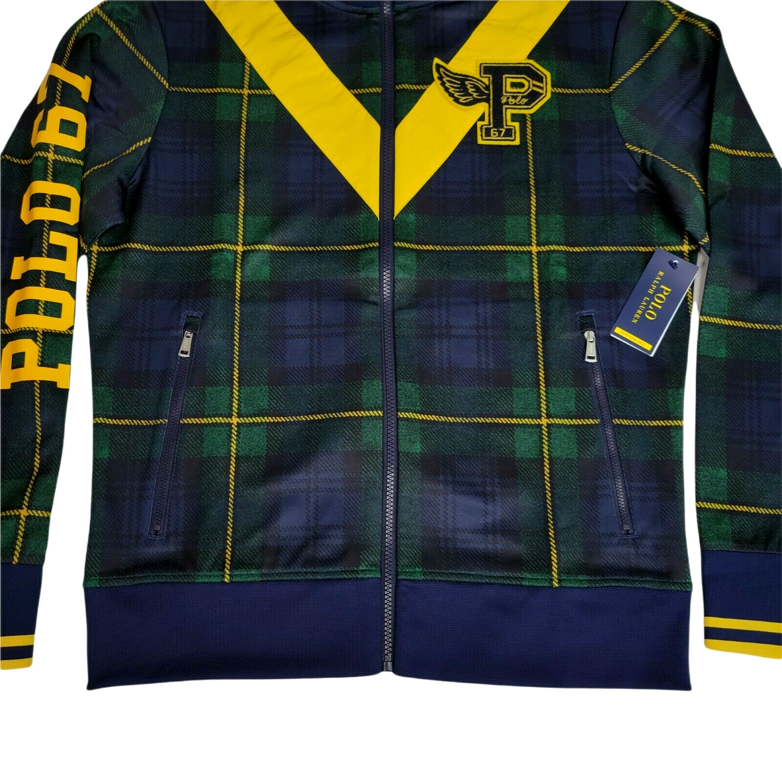 RARE Polo Ralph Lauren Mens Medium Large $248 P-Wing Performance Full Zip Jacket image 4