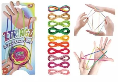 GOLIATH Fingerspiel Fadenspiel + Anleitung Ztringz Kreativ-Spiel NEU