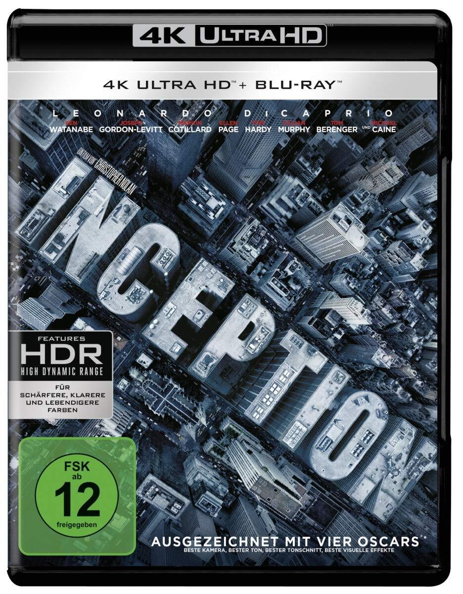 Inception (4K Ultra-HD + 2D-Blu-ray) (2-Disc Version) [Blu-ray] (4K UHD Blu-ray)