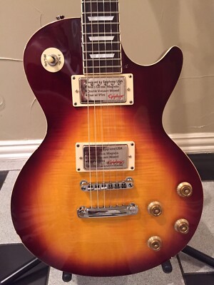 Oscar Schmidt Spirit LP Style Guitar Flame Maple Burst Upgrades Made In Korea