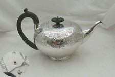 RARE GEORGE I HM STERLING SILVER "BULLET" TEAPOT 1720