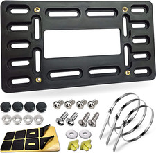 License Plate Bracket Holder- Front License Plate Mounting Kit, Universal Bumper