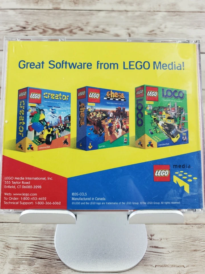 LEGO CREATOR CD-ROM Software 1998 Constructive 3D virtual world age 8 and up - Image 2 of 2