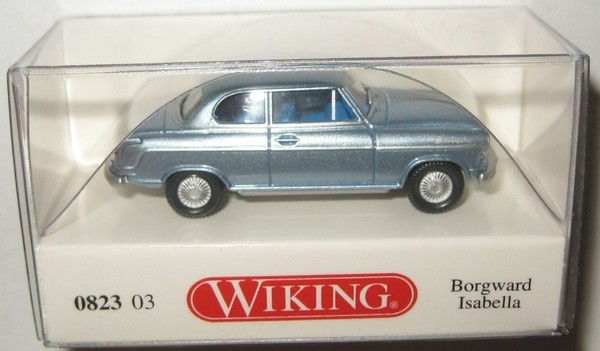 Wiking 082303 Borgward Isabella Limousine 1954 Eisblaumet. 1:87 Spur H0-image