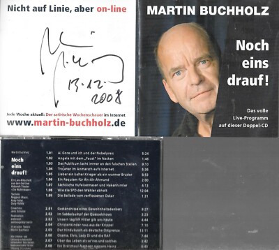 Cabaret CD ''ONE MORE ON IT'' by Martin Buchholz with autograph