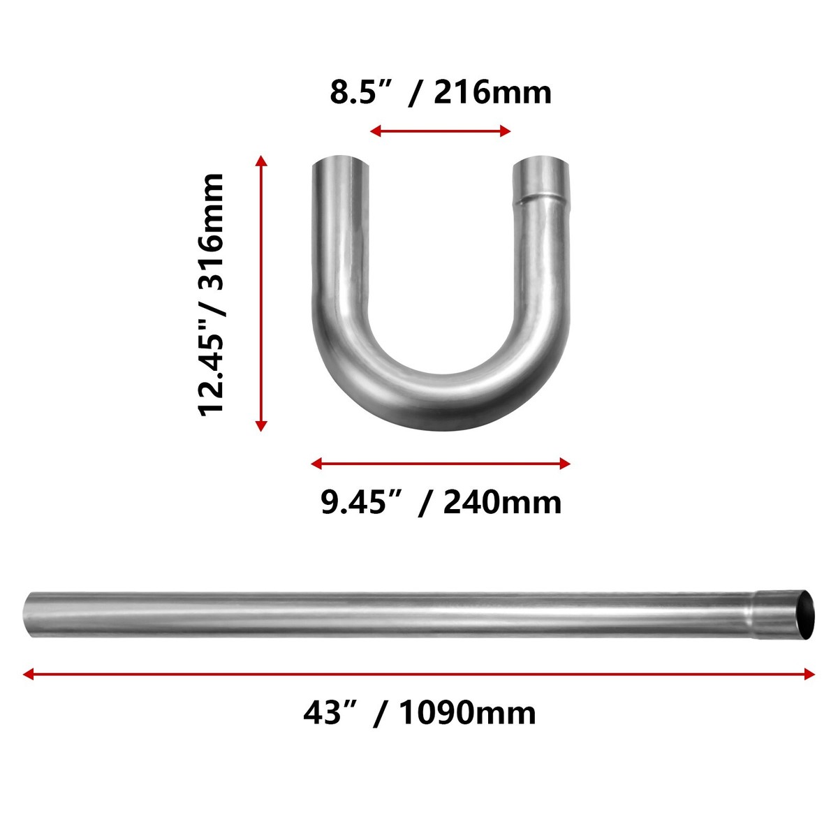 Smooth Flow Exhaust Tubing Bends Stainless Steel Mandrel Bend - Foto 7