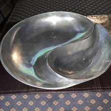 Cast Aluminum Chip And Dip Server