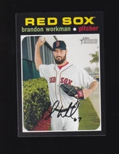 2020 Topps Heritage Brandon Workman #297 Boston Red Sox