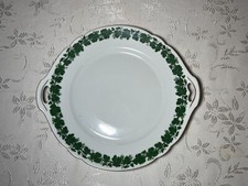 Weinlaubmuster Schale mit Goldrand, Romantica, Schönwald Porzellan, 27,5cmx25cm